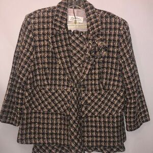 Giorgio Fiorlini Collection Multicolored Pink/Gray Suit